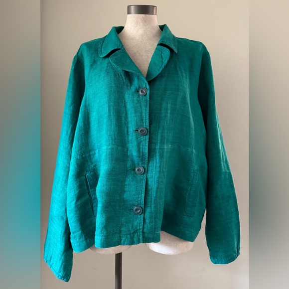 Linen Flax Jacket - Picture 4 of 13